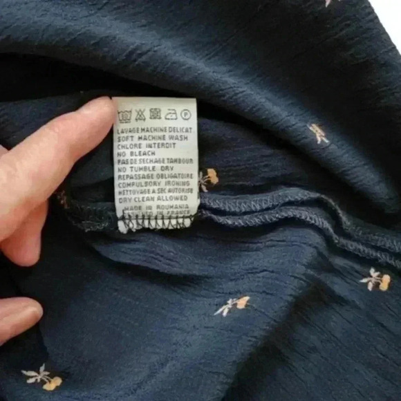 Sessùn  Bang Bang Dress Women S Navy Witchy Boho Angel Fairy Whimsigoth Prairie - Picture 11 of 16